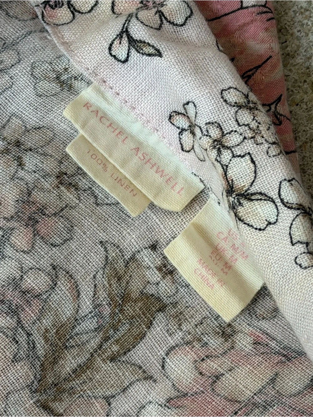 Floral Linen & Cotton Pajama Set - Robe + PJ Set